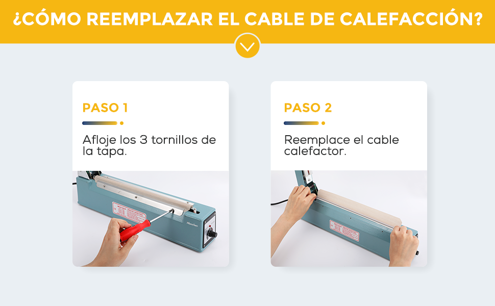 ¿Cómo reemplazar el cable de calefacción?