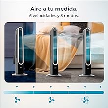 ventilador; ventilador silencioso; ventilador cecotec; ventilador torre; electric fan; EnergySilence