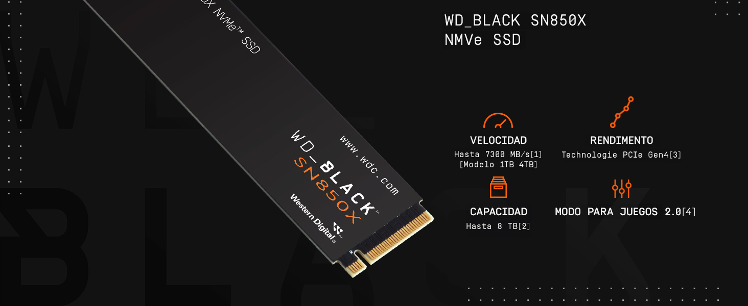 WD BLACK SN850X NON HS 8TB