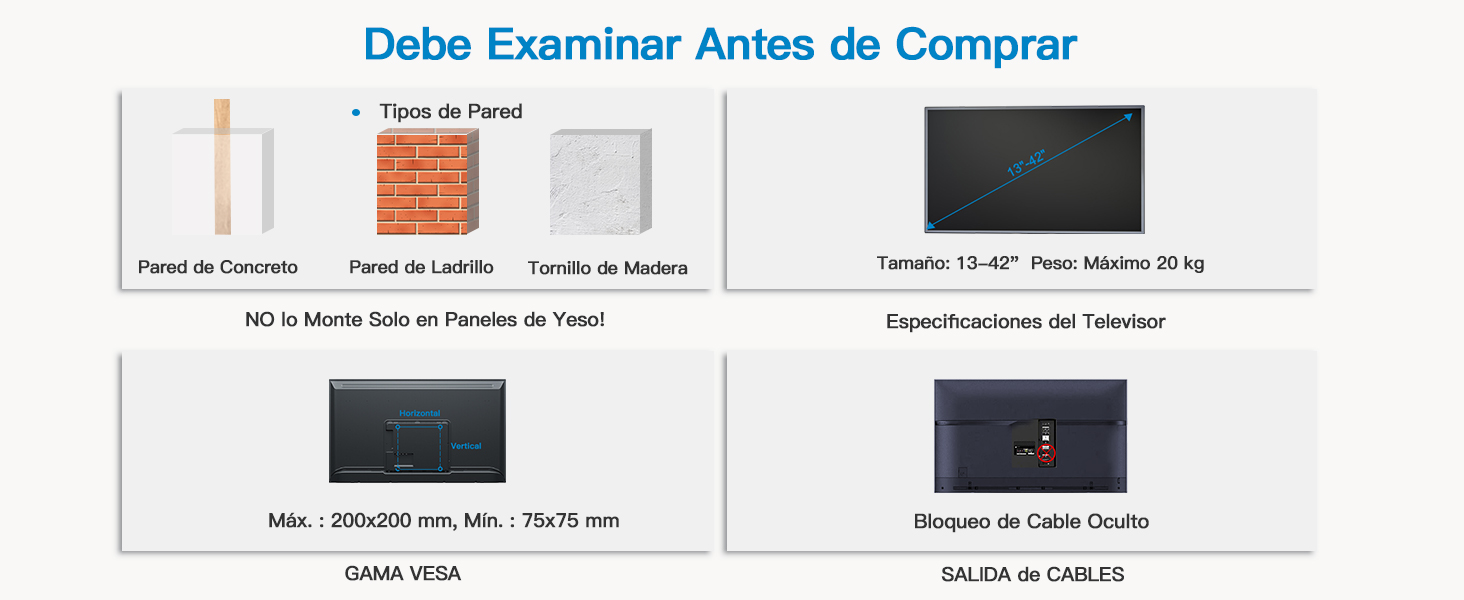 soporte tv pared