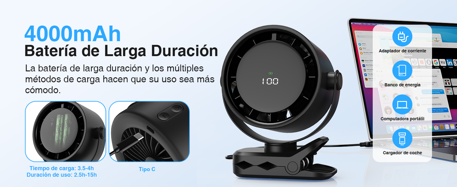 ventilador pinza