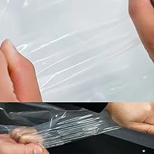 Lona transparente para exteriores