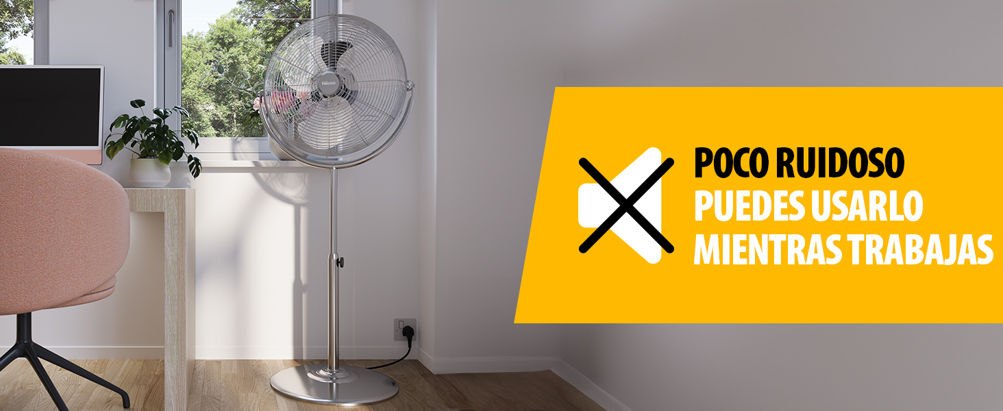 Ventilador de pie de alta velocidad - Poco ruidoso
