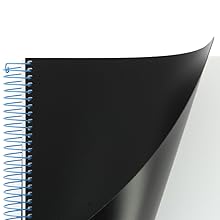 Europeanbook. cuaderno, cuadernos, multiasignatura, hojas colores, asignaturas, negro