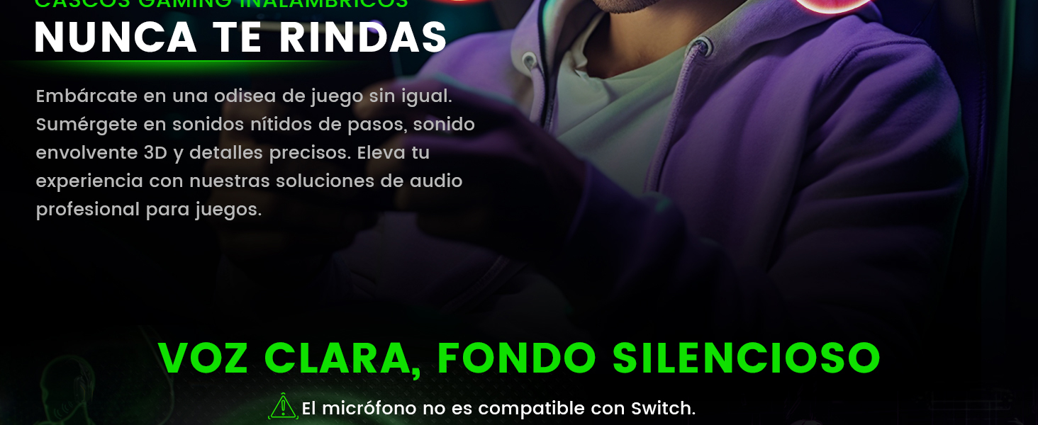 cascos gaming inalambricos
