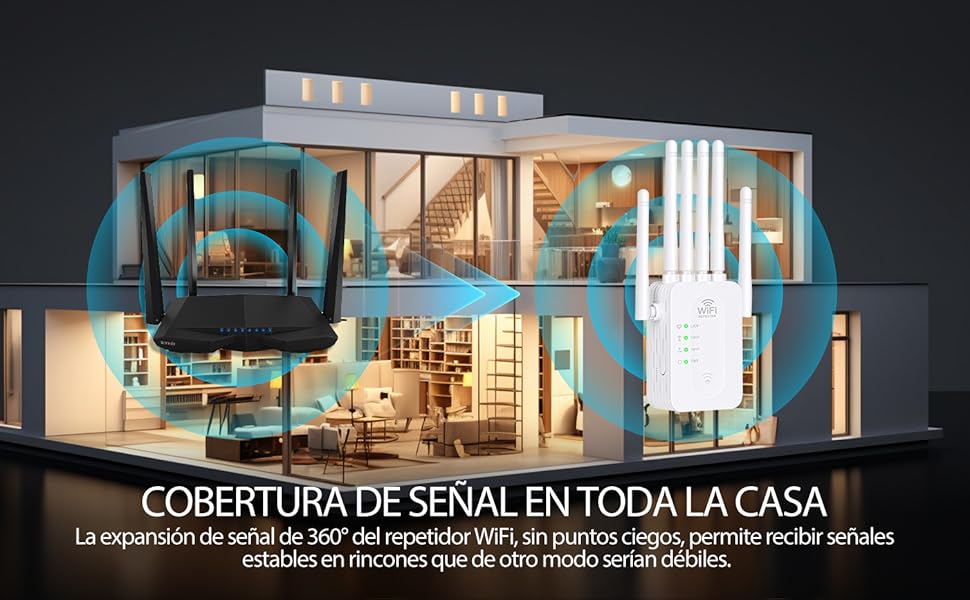 COBERTURA DE SEÑAL EN TODA LA CASA