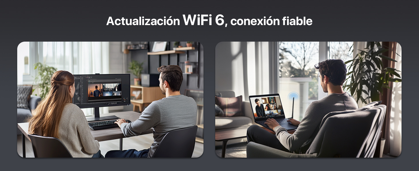 Actualiza tu PC con el adaptador USB WiFi 6 AX900 para un streaming y trabajo fiables