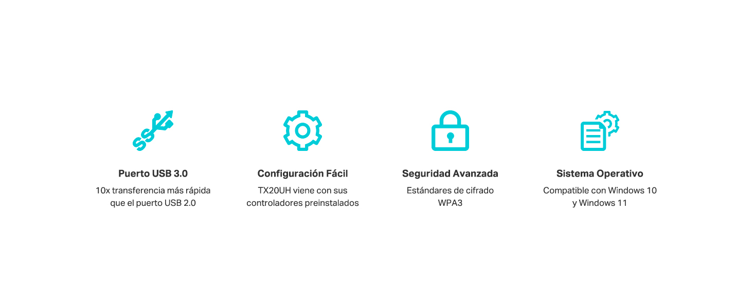 Archer TX20UH - Adaptador Wi-Fi 6 AX1800 USB de Alta Ganancia