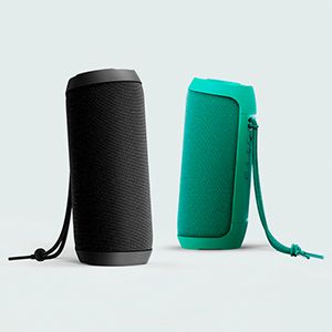 altavoz bluetooth, altavoz de tela, altavoz cilíndrico, altavoz para camping, altavoz transportable