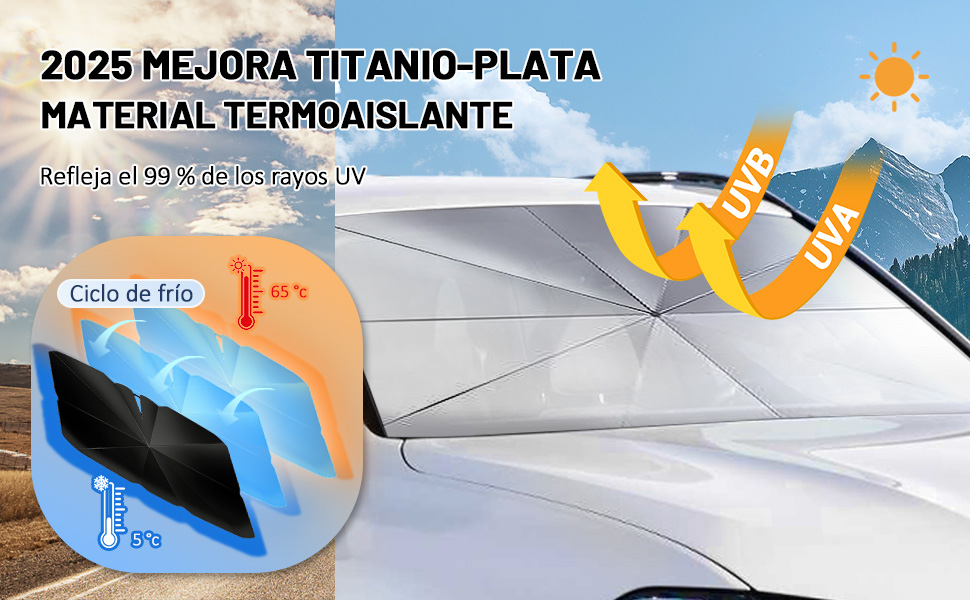 parasol coche delantero