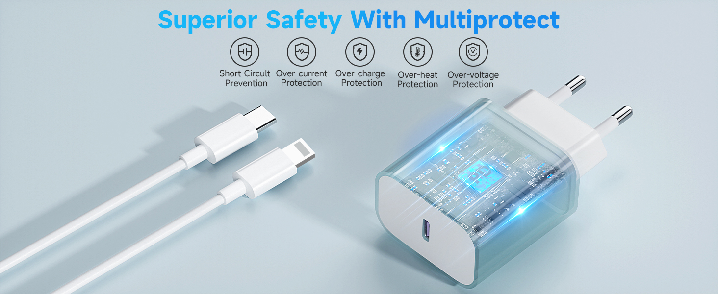 cargador carga rapida para iphone 16 15 20w usb c carregador enchufe rapido adaptador corriente