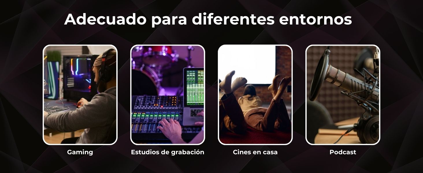 Paneles ignífugos para usos, home studio, home cinema, gaming, podcast