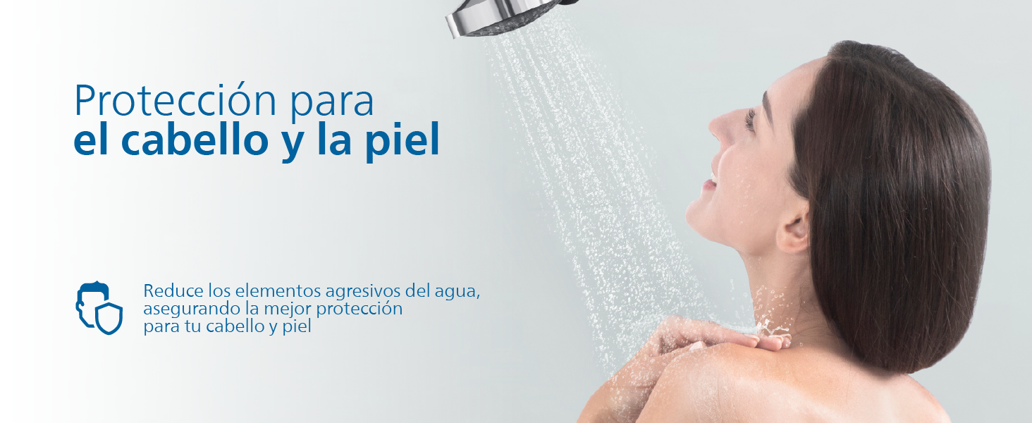 Reduce los elementos agresivos, protegiendo cabello y piel.