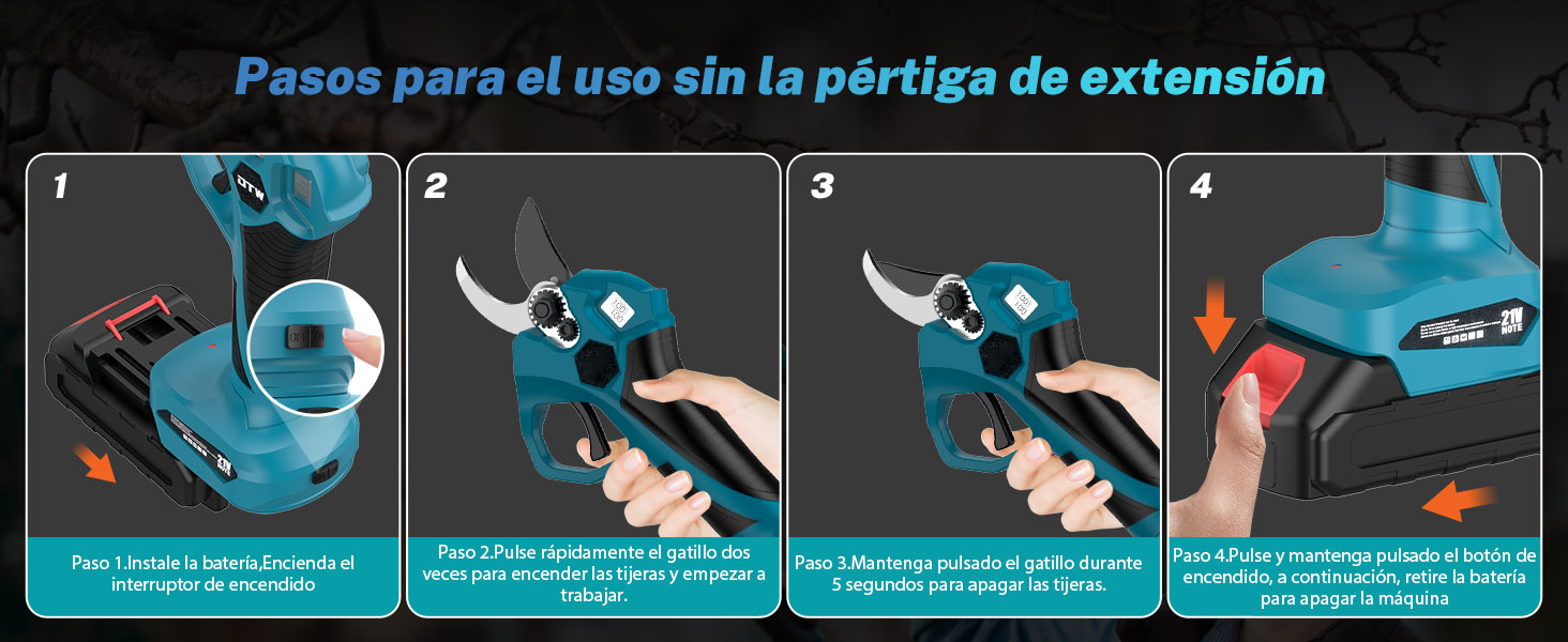 Tijeras de podar eléctricas