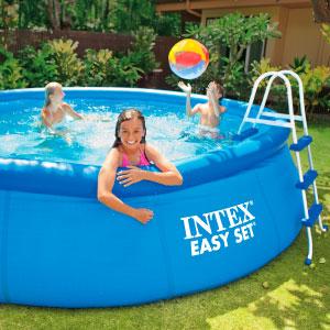 piscina desmontable, Intex, piscina rectangular, aro hinchable, piscina metálica, piscina