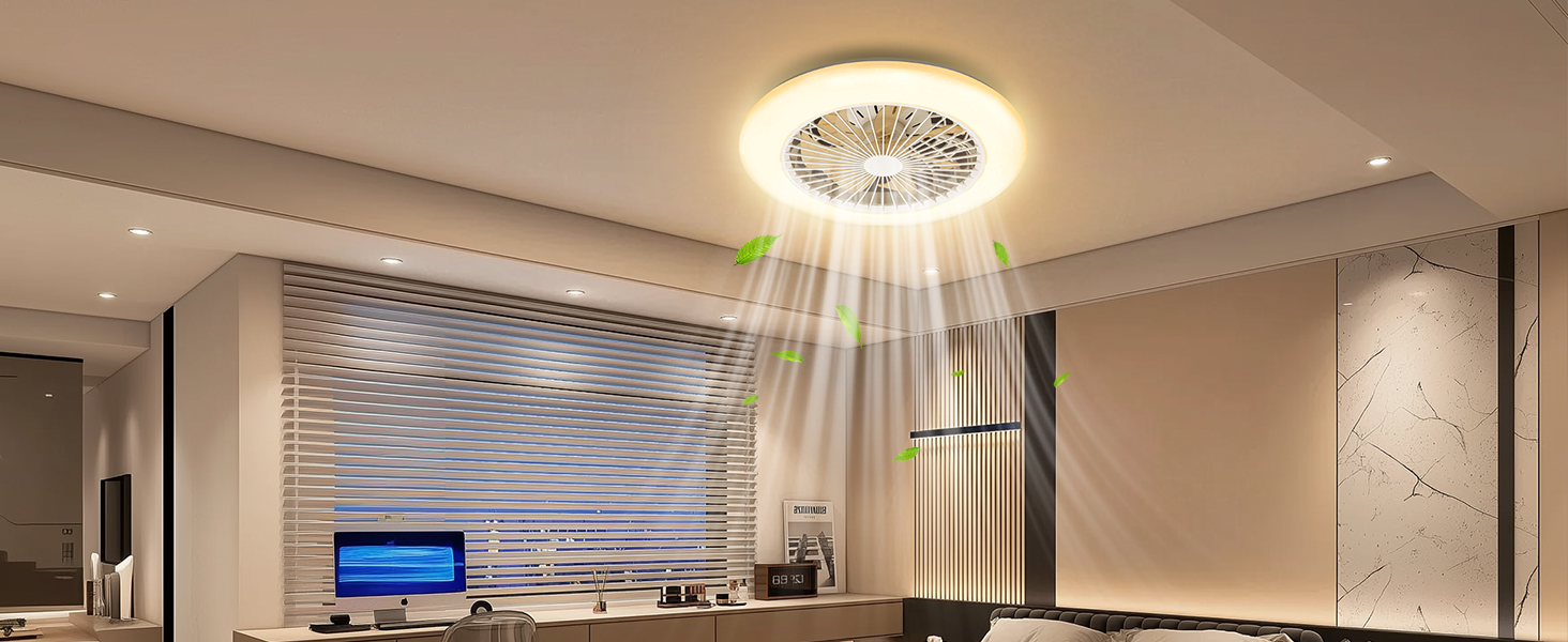 Ventilador de Techo con Luz