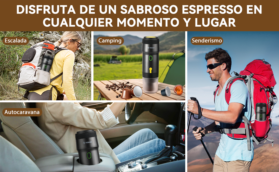 mini cafetera espresso cafetera portátil camping cafetera espresso automática cafetera