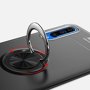 Funda Samsung Galaxy A50 con Anillo Imán placa metálica