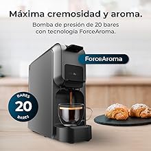 cafetera; cafetera superautomática; cafetera Cecotec; cafetera capsulas; FreeStyle Compact Black