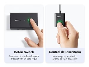 Switch 4K 60Hz 2 Entradas a 1 Salida