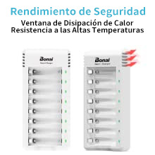 Cargador de Pilas Recargables AA AAA