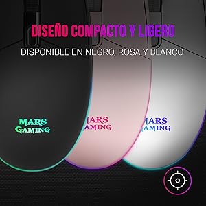 raton pequeño, raton ambidiestro, raton gamer