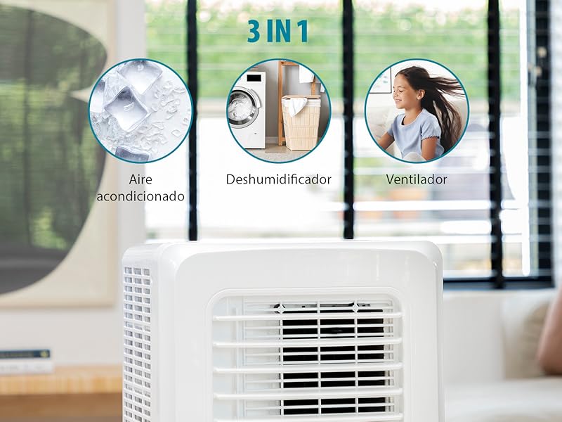 Tristar AC-5477 – Aire acondicionado portátil, capacidad de enfriamiento 1750 frigorías