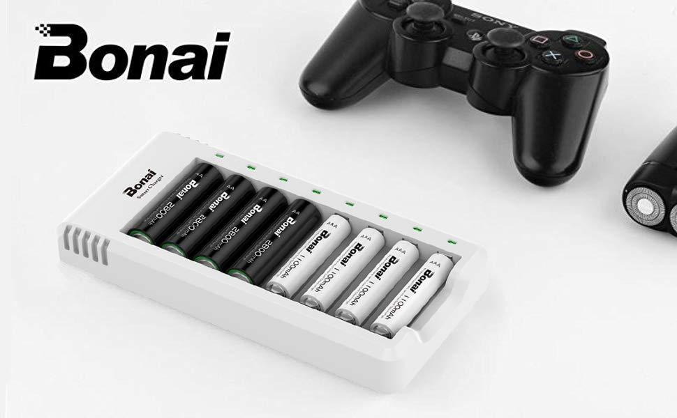 Cargador de Pilas Recargables AA AAA