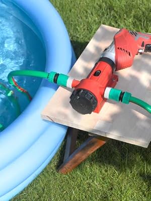 Bomba de taladro para piscina.
