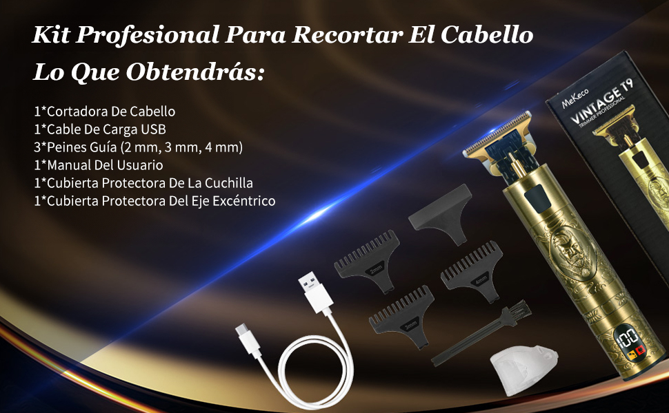 Cortadoras de pelo,Cortapelos Eléctrico Profesional, Cortapelos Para Hombres Inalámbrica