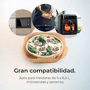 freidora de aire accesorios de papel air fryer moldes repuestos sin aceite paper pack 150 piezas