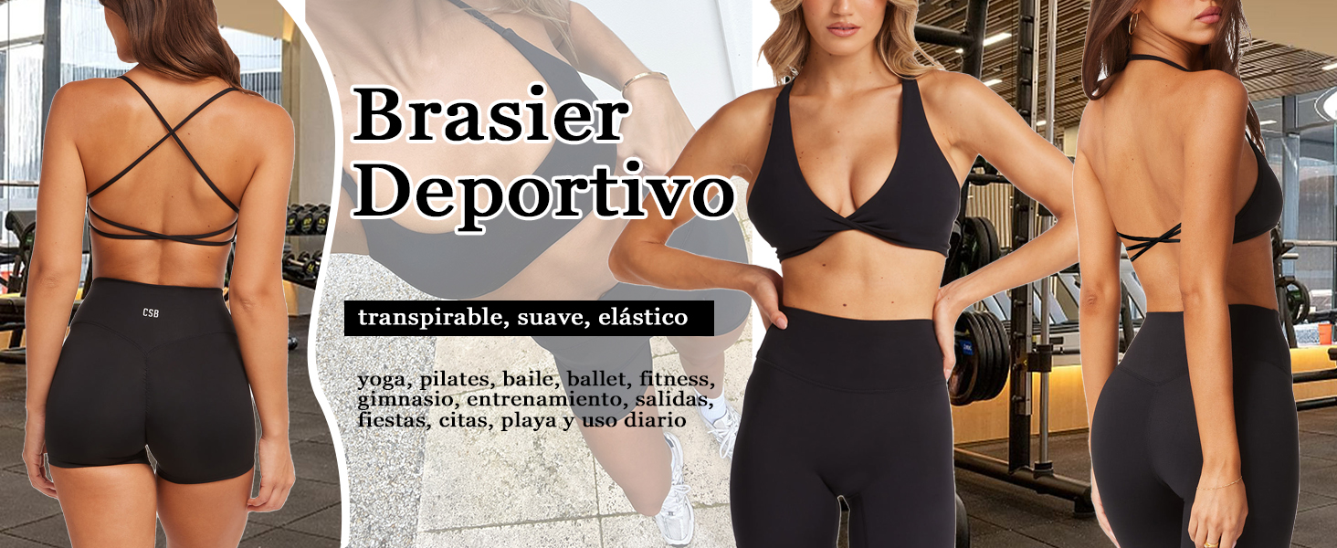 sujetador deportivo mujer sujetador espalda descubierta top deportivo mujer