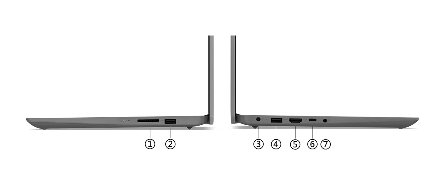 Lenovo IdeaPad 1 Gen 7 Descripcion puertos y ranuras