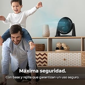 ventilador de sobremesa negro portable