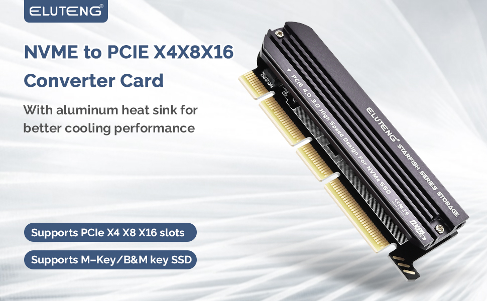 Adaptador PCIE Express a M.2 NVMe SSD