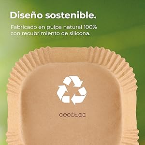 freidora de aire accesorios de papel air fryer moldes repuestos sin aceite paper pack 150 piezas