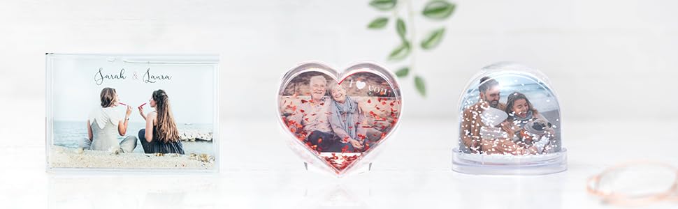 bola de nieve con fotos personalizada Wanapix, Navidad, San Valentín, regalo personalizado original