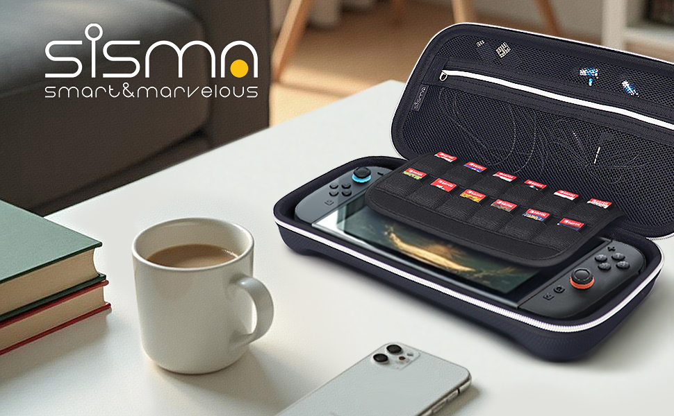 sisma estuche funda almacenamiento case juegos nintendo switch 2