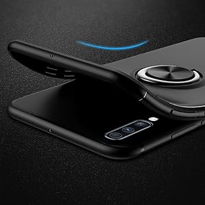 Funda Samsung Galaxy A50 con Anillo Imán placa metálica