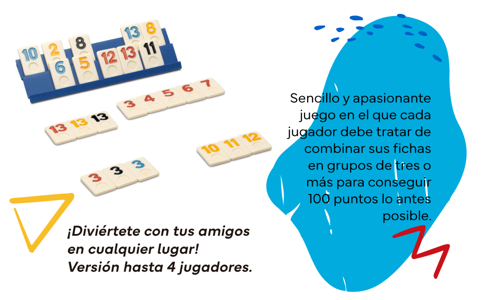 Cayro - Rummi de Viaje - Juego Tradicional - Juego de Mesa - Desarrollo de Habilidades cognitivas