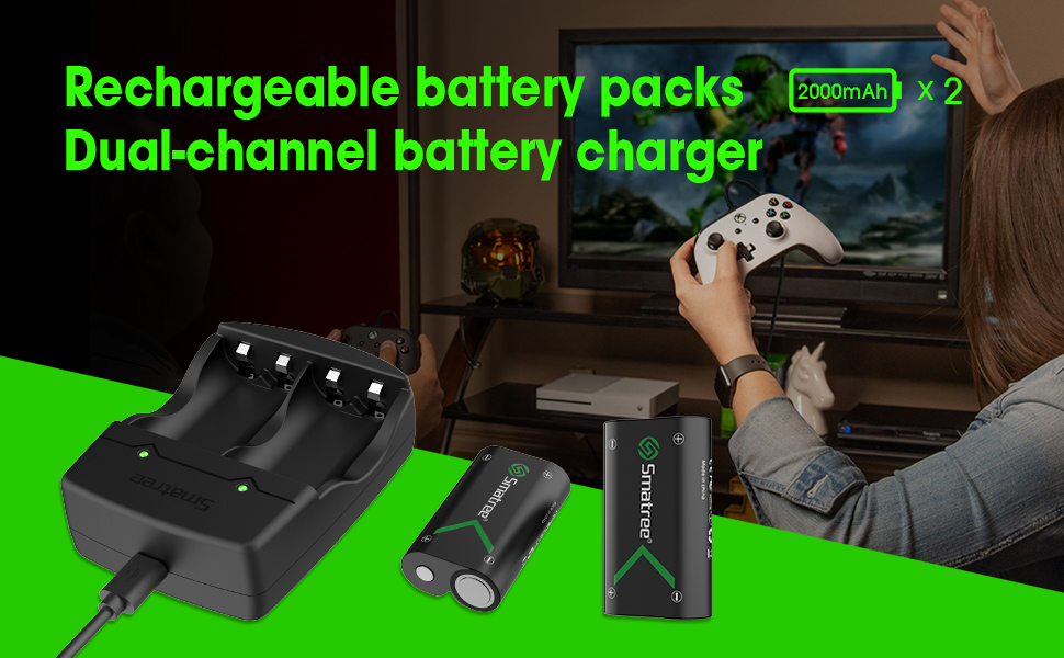 Smatree Batería de Controlador Xbox One