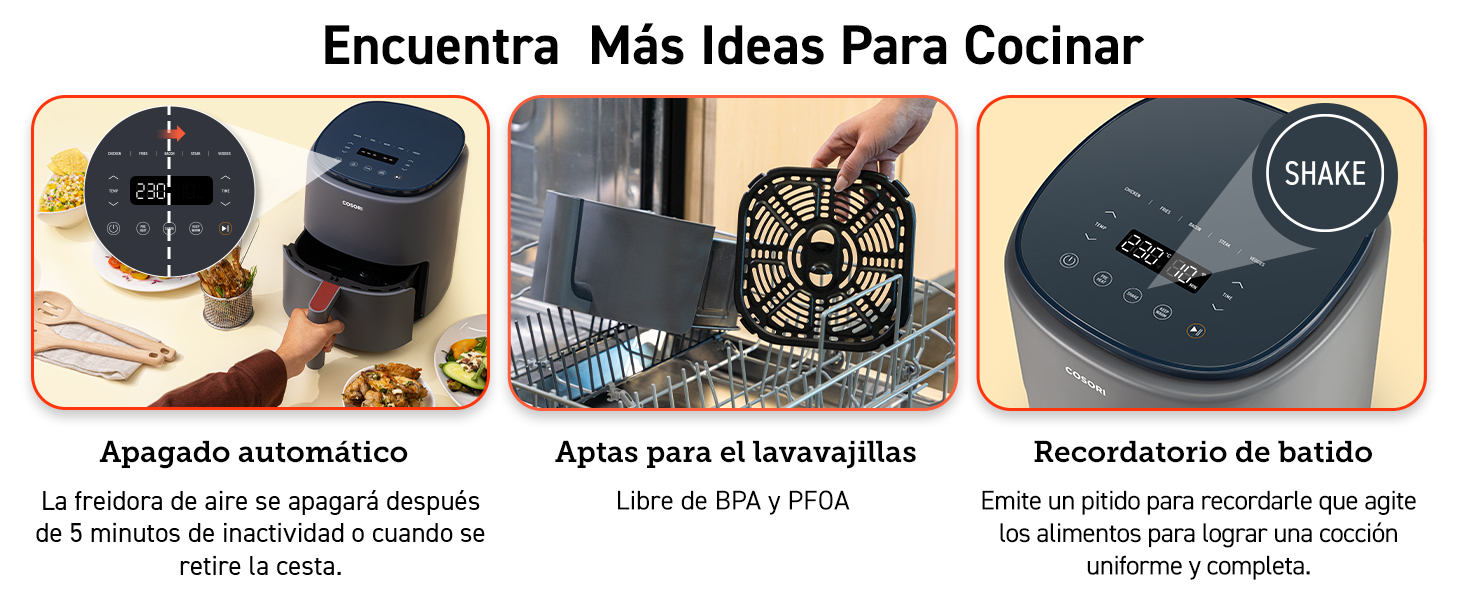 COSORI Smart Freidora sin aceite de aire Lite Grey