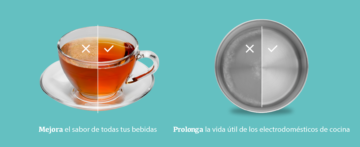PROTEGE TUS APARATOS Y MEJORA EL SABOR.