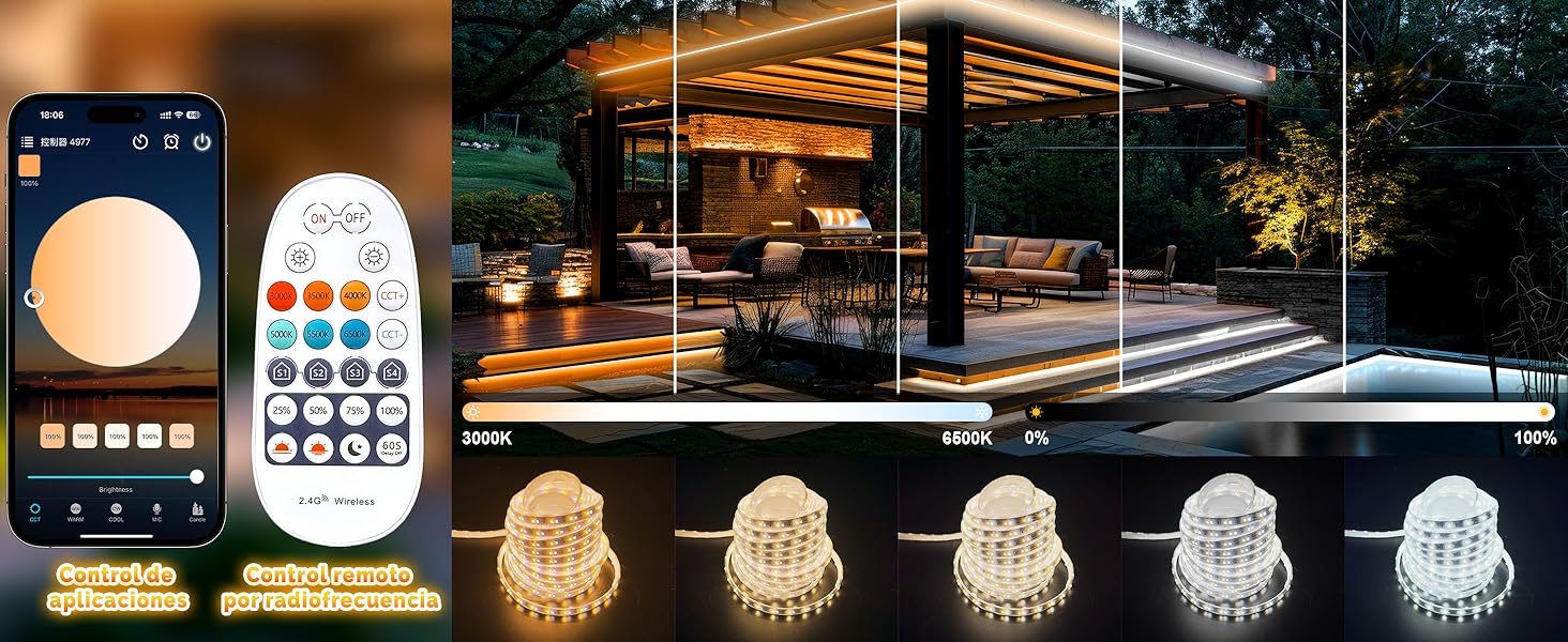 tira led exterior