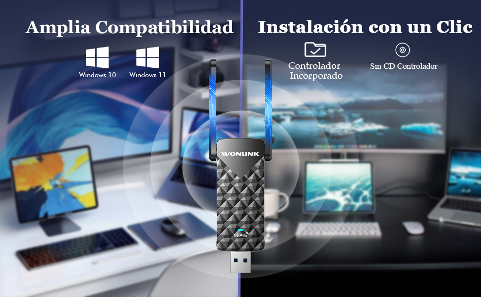 Antena USB WiFi 6