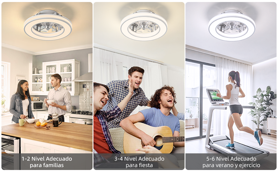 ventilador techo con luz y mando a distancia