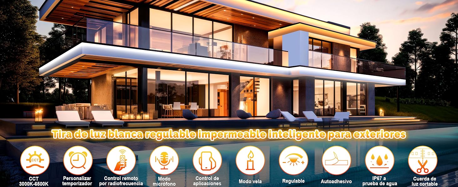 tira led exterior impermeable
