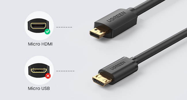 Cable Micro HDMI a HDMI 4K