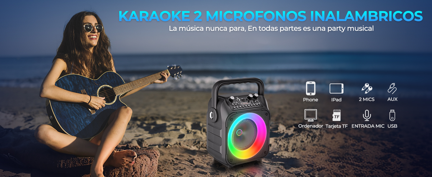 karaoke 2 microfonos