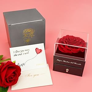 Exquisito Caja de Regalo de Rosa